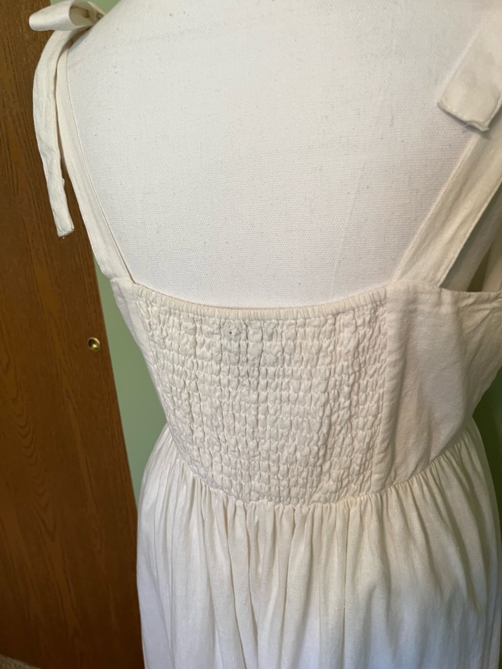 Forever 21 White Button Down the Front Sundress - Size L - Picture 6 of 11
